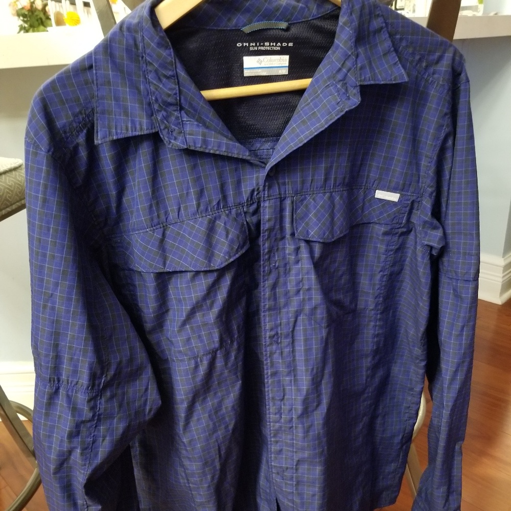 Columbia Omni-Shade Plaid Long Sleeve Shirt